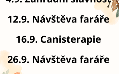Aktivity ZÁŘÍ