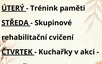 Aktivity 8. 9. – 12. 9. 2025