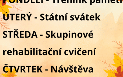 Aktivity 27. 10. – 31. 10. 2025