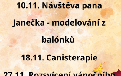 Aktivity LISTOPAD 2025