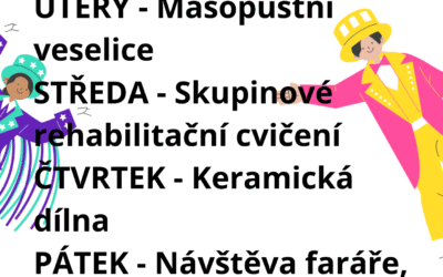 Aktivity 16. 2. – 20. 2. 2026