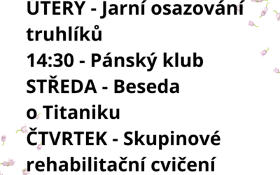 Aktivity 11. 5. – 15. 5. 2026