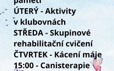 Aktivity 25. 5. – 29. 5. 2026