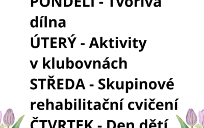Aktivity 1. 6. – 5. 6. 2026