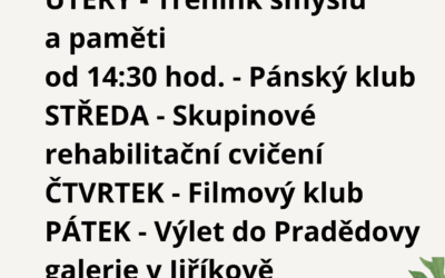 Aktivity 8. 6. – 12. 6. 2026