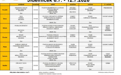 Jídelní lístek 6.7.2026-12.7.2026