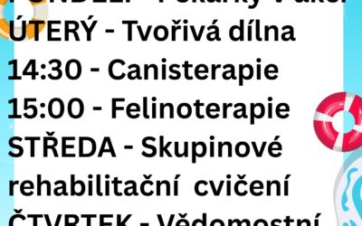 Aktivity 3. 8. – 7. 8. 2026