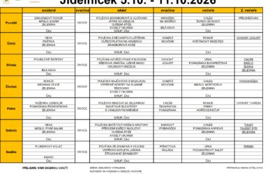 Jídelní lístek 5.10.2026-11.10.2026