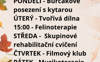 Aktivity 5. 10. – 9. 10. 2026