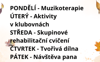 Aktivity 2. 11. – 6. 11. 2026